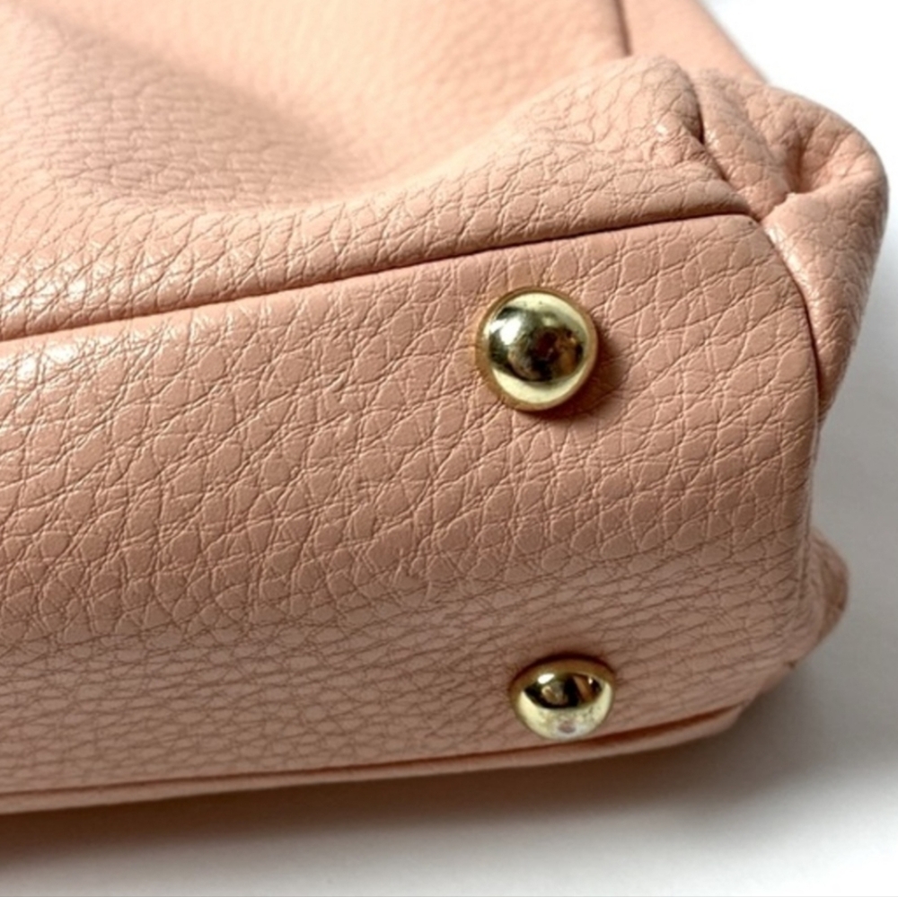 ANNE KLEIN Bags Pink EUC Satchel Handbag Polka Dot Womens Large Bag - Picture 5 of 15